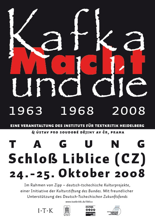 Tagung: Kafka und die Macht (Liblice 24.-25. Oktober 2008)